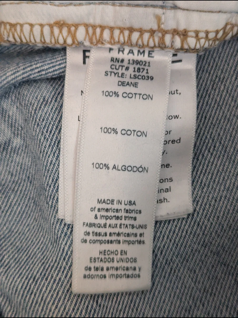 Frame Le Stevie Crop Jean in Deane - Size 23 - Picture 11 of 13